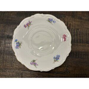 Mitterteich Bavaria Meissen Floral Dessert Plate Gold Trim Germany